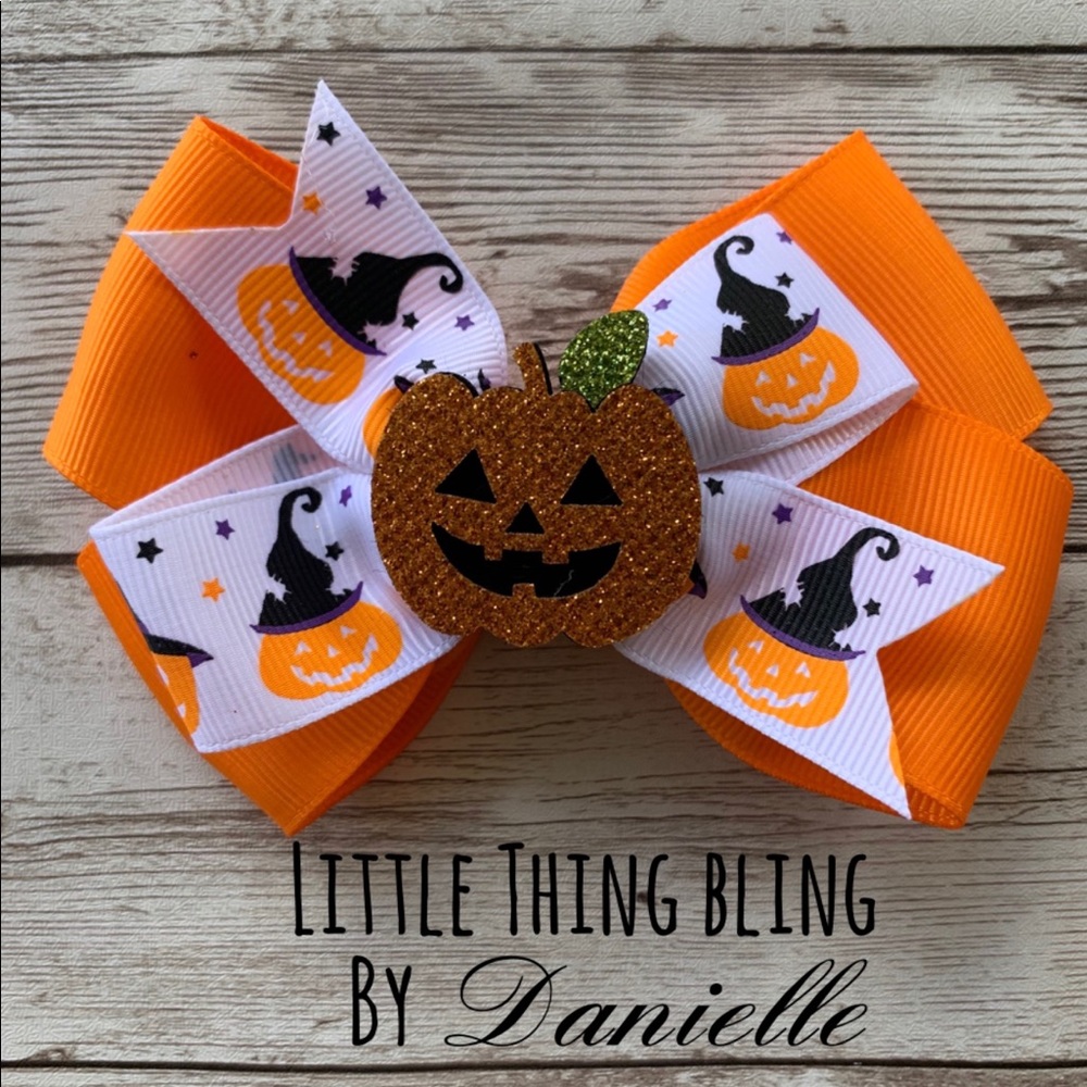 Halloween Pumpkin Bow